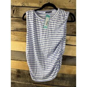 Staccato SL Ruched Side Tank, Blue, Medium